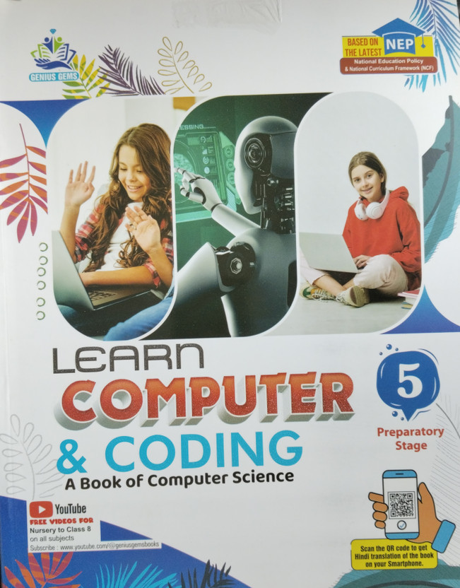 Learn Computer & Coding A Book of Computer Science Preparatory Stage 5(Paperback, Er. Sanyam Jain, Aysha Harun)