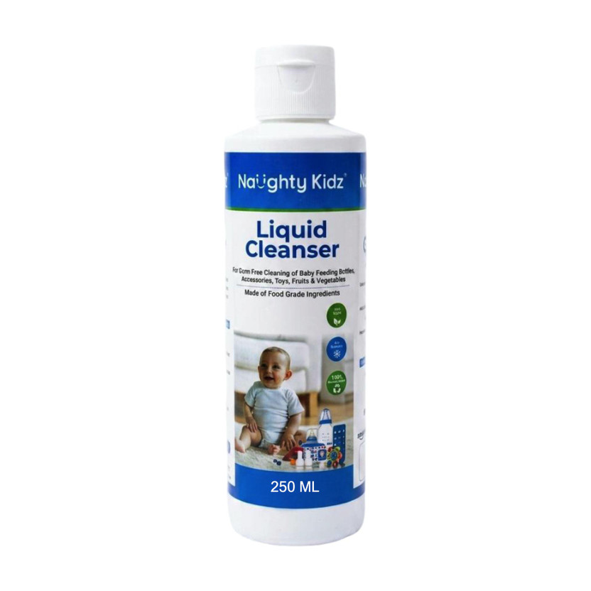 naughty kidz Liquid Cleanser For Baby Bottle And Nipple Teats(Blue)