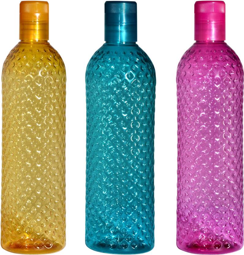 Anzal Crystal Clear Water Bottle for Fridge Unbreakable Bottle 1000 ml