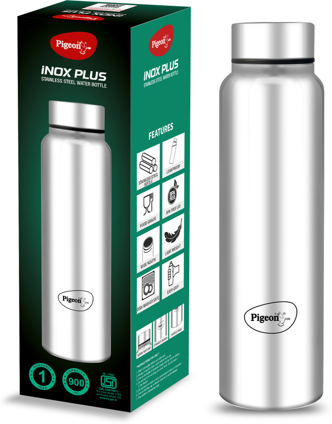 Pigeon Inox Plus 900 ml Steel Bottle(Pack of 1, Silver)