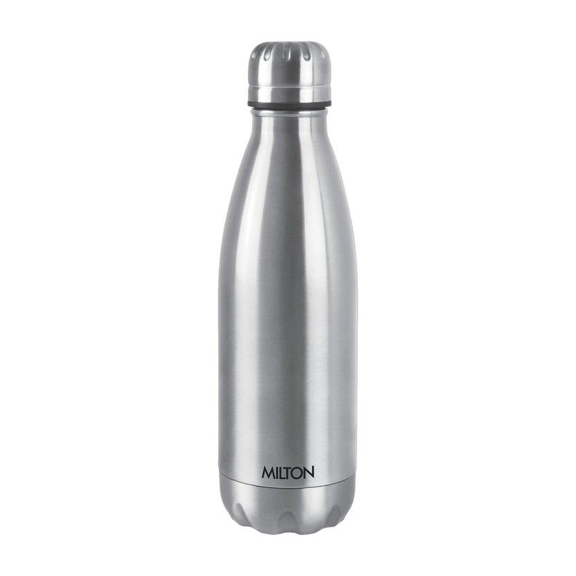 MILTON Duo DLX 1000 Thermosteel 24 Hours Hot and Cold Water Bottle 1000 ml Stainless Steel Flask(Pack of 1, Silver)