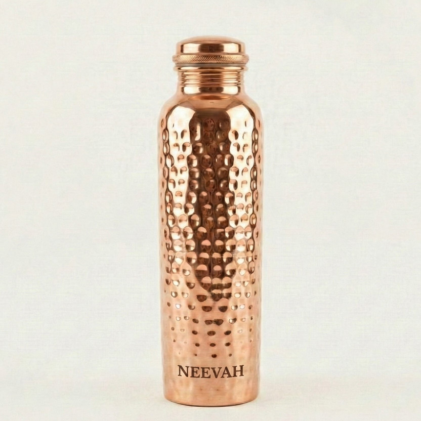 NEEVAH NEEVAH HAMMERED COPPER BOTTLE 950 ml Copper Bottle(Pack of 1, Copper) - Flipkart Deal