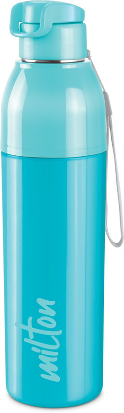 MILTON Steel Convey 900 Insulated Inner Water,Cyan 630 ml Plastic Bottle(Pack of 1, Blue)