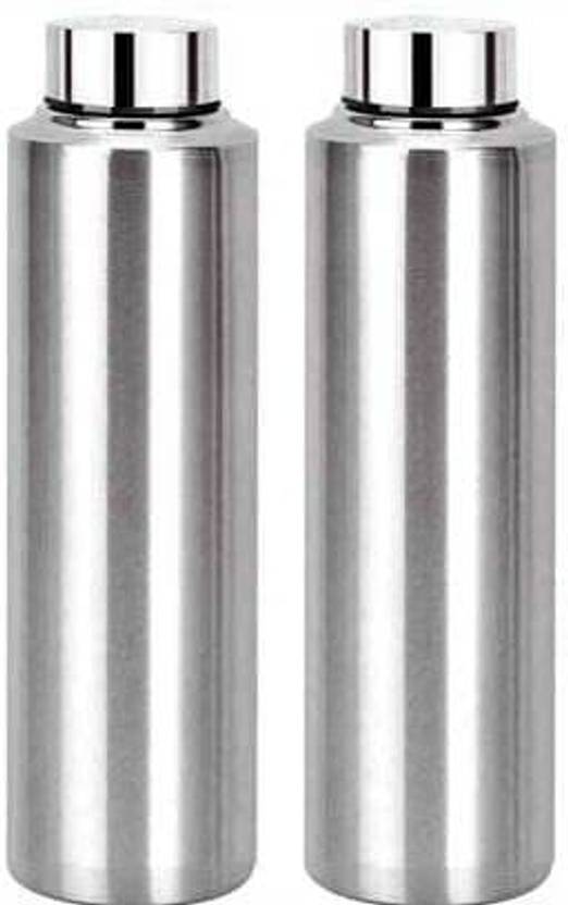 Flipkart SmartBuy Stainless Steel Water Bottles for School/Fridge/Outdoor/Gym & Home Pack of 2