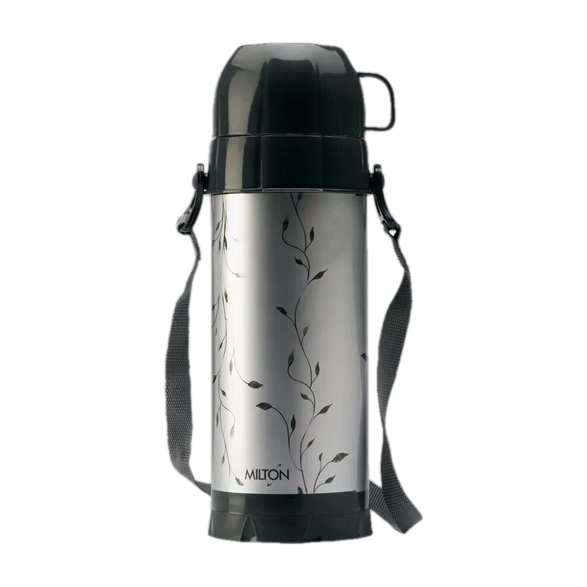 MILTON Eiffel 1000 Insulated Hot or Cold Flask 910 ml Plastic Flask(Pack of 1, Black, Grey)