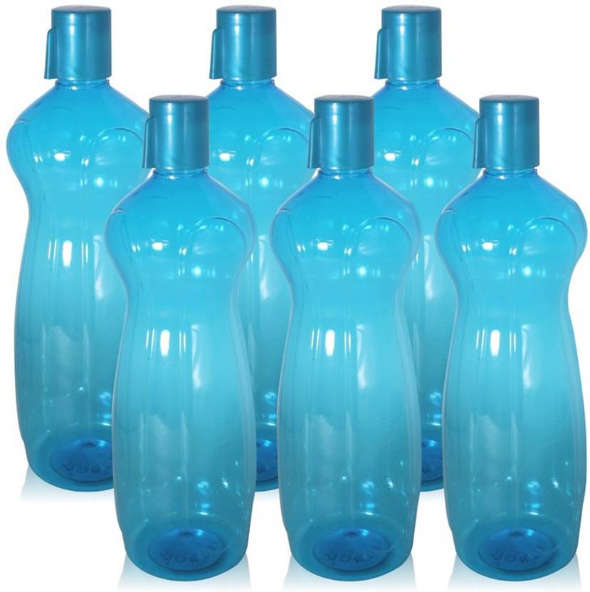 Wonder Plastic Prime Classic Premium Fridge Bottle Set, 6 Bottles, 1000