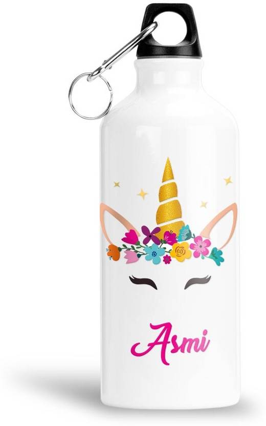 FABTODAY Unicorn Water Bottle for Kids Best Happy Birthday Gift, Asmi