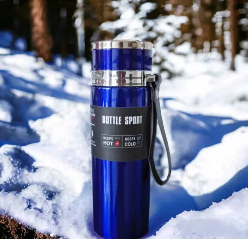MR Wonder High Vacuum Stainless Steel Bottle for Hot and Cold Water/Tea/Coffee (800ml) Blu 800 ml Steel Bottle(Pack of 1, Blue)