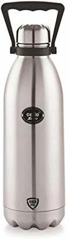 cello 24 hr hot and cold swift 2000 ml Steel Flask(Pack of 1, Silver)