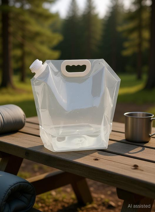 SYGA WaterPouch_Transparent 5000 ml Plastic Bottle(Pack of 1, White)
