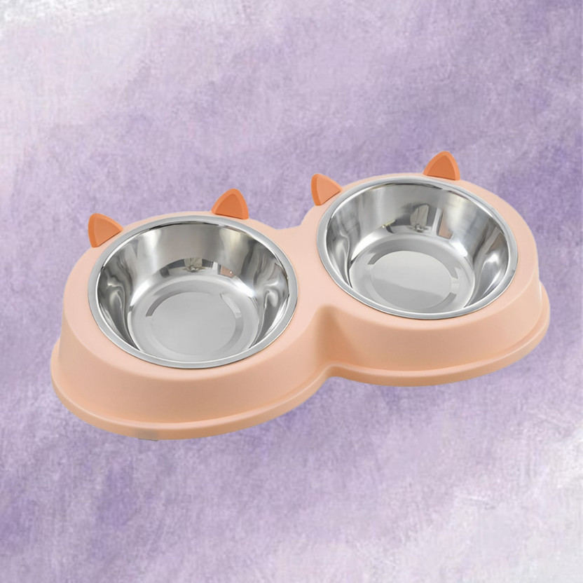 DAYUDIL TailTreat Plastic Pet Bowl(1 L Pink)