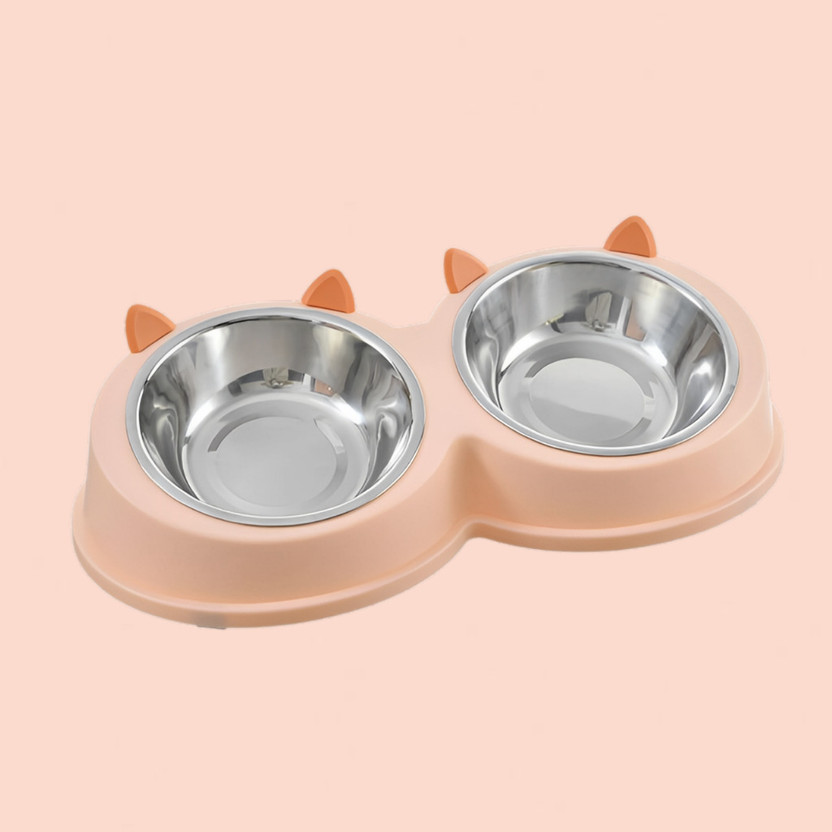 DAYUDIL HappyHound Plastic Pet Bowl(1 L Pink)