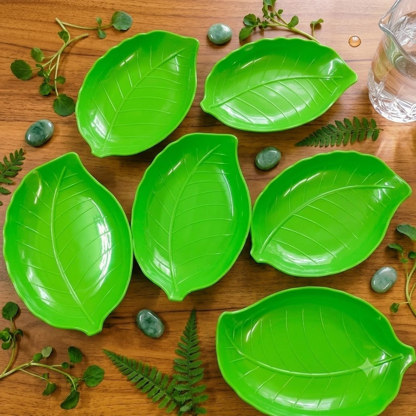 RK TECH Plastic Mixing Bowl Mixing green bowls Pack of 6 Disposable(Pack of 6, Green)