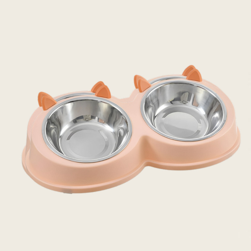 DAYUDIL FidoBeam Plastic Pet Bowl(1 L Pink)