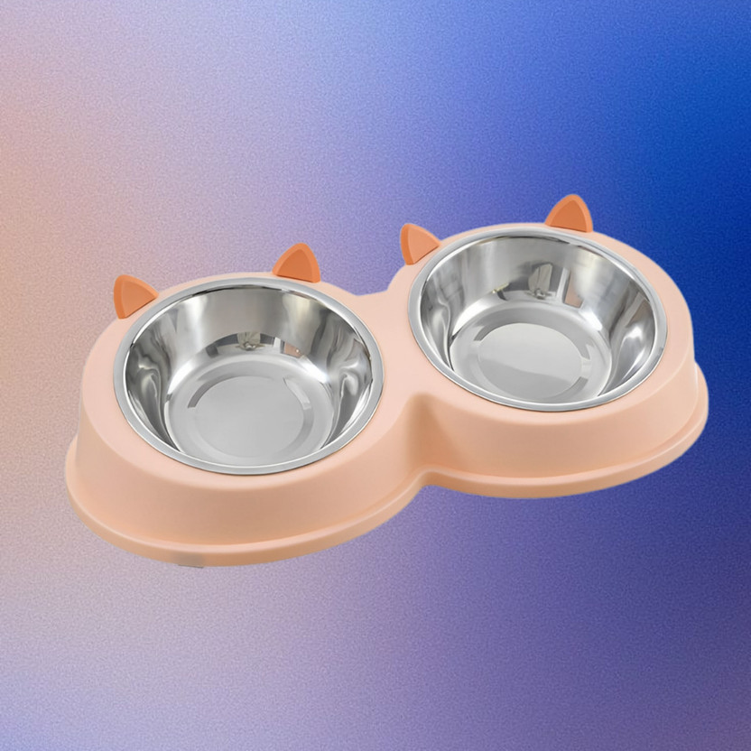 DAYUDIL Canine Joy Plastic Pet Bowl(1 L Pink)