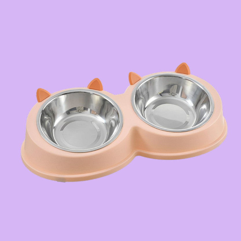DAYUDIL SnoutSpark Plastic Pet Bowl(1 L Pink)