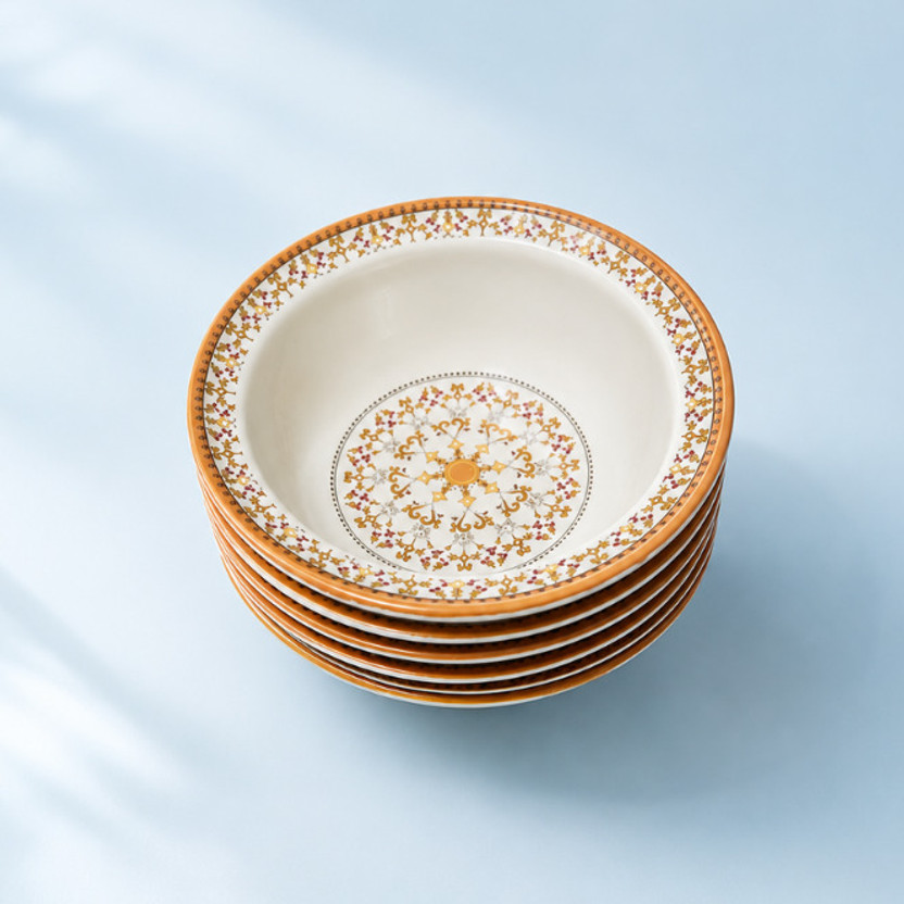 theuvmart theuvmart Melamine Dessert Bowl Premium Melamine Bowl Set Lightweight Durable Dinnerware for Kitchen, Dining Disposable(Pack of 6, White) - Flipkart Deal