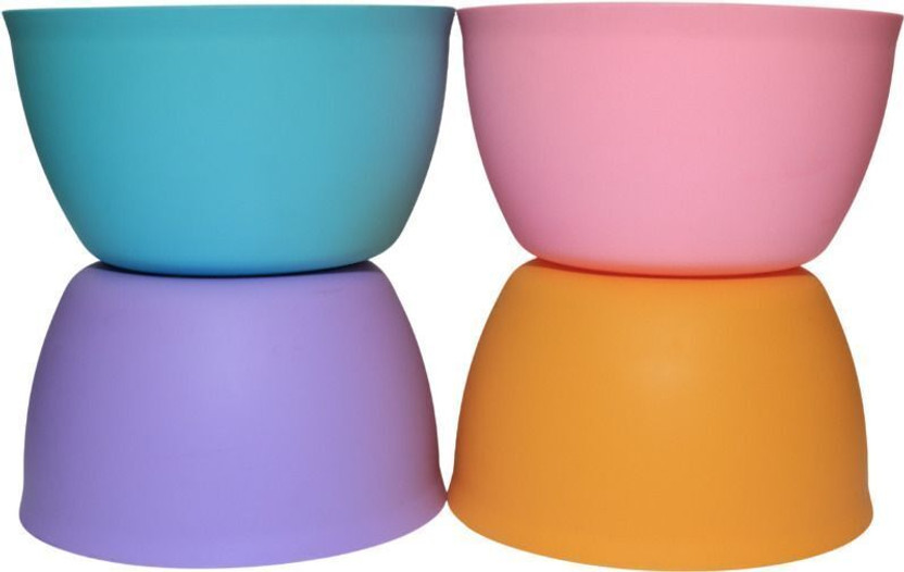 nestcart Plastic Serving Bowl Multicolor Microwave safe Bowls(Pack of 4, Multicolor)