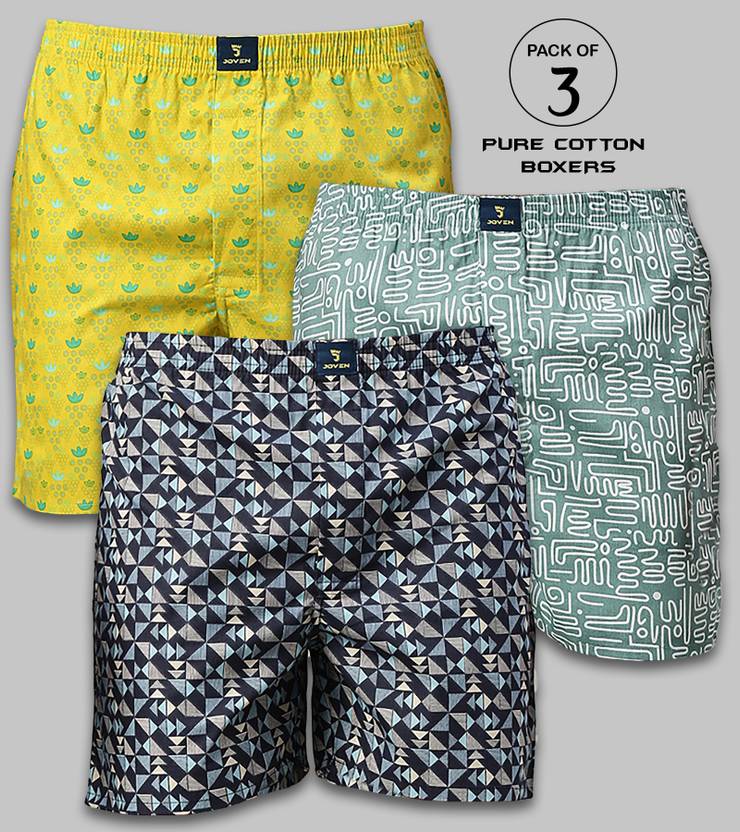 JOVEN Pack of 3 Printed Men Boxer