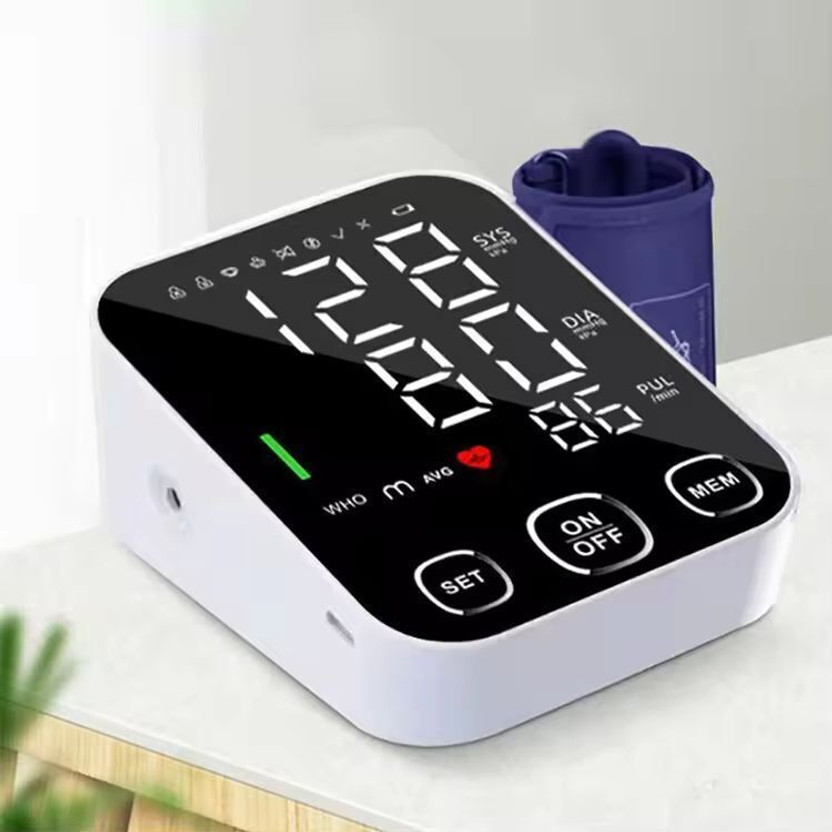 HEALBIRD [RECHARGEABLE] Digital Fully Automatic BP Monitor | Voice Assist, Big Display,Fast & Accurate Readings [No need to install batteries] Bp Monitor(Black)