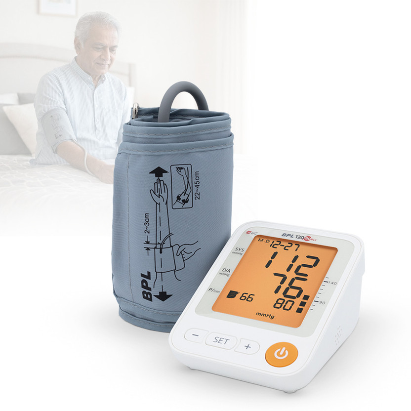 BPL Medical Technologies B12 Digital Blood Pressure Monitor with USB, LCD Display B12 Bp Monitor(White)