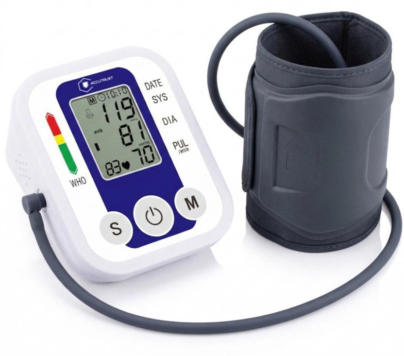 Accutrust Digital Blood Pressure Monitor Machine for Home Use Digital Blood Pressure Monitor Machine for Home Use Bp Monitor(Blue)