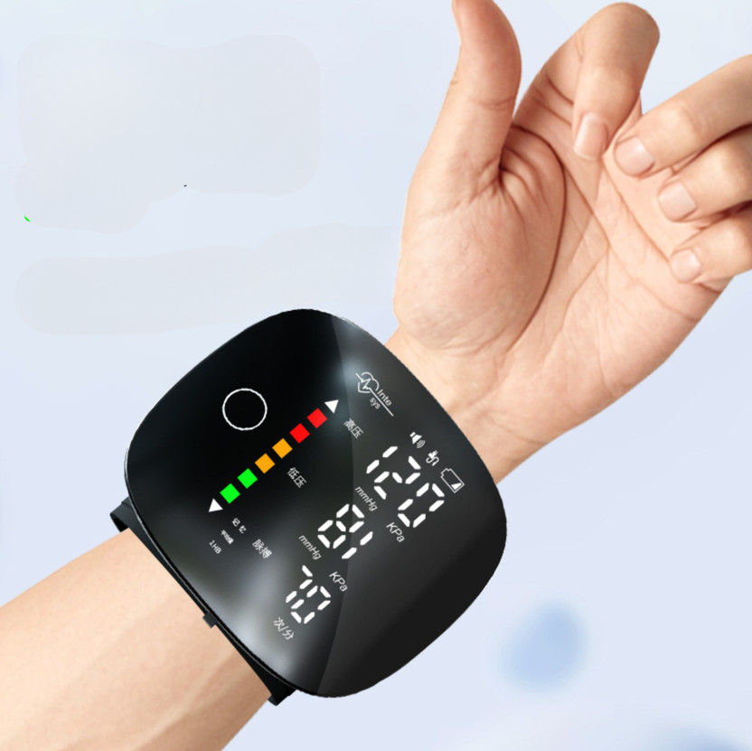 Accutrust AC-WB10 Digital Wrist Blood Pressure Monitor with Voice Guidance, LCD Display Bp Monitor(Black)