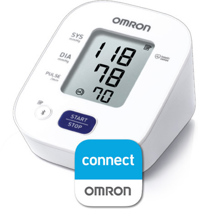 OMRON 7140T1 HEM 7140T1 Digital Bluetooth Blood Pressure Monitor Bp Monitor(White)