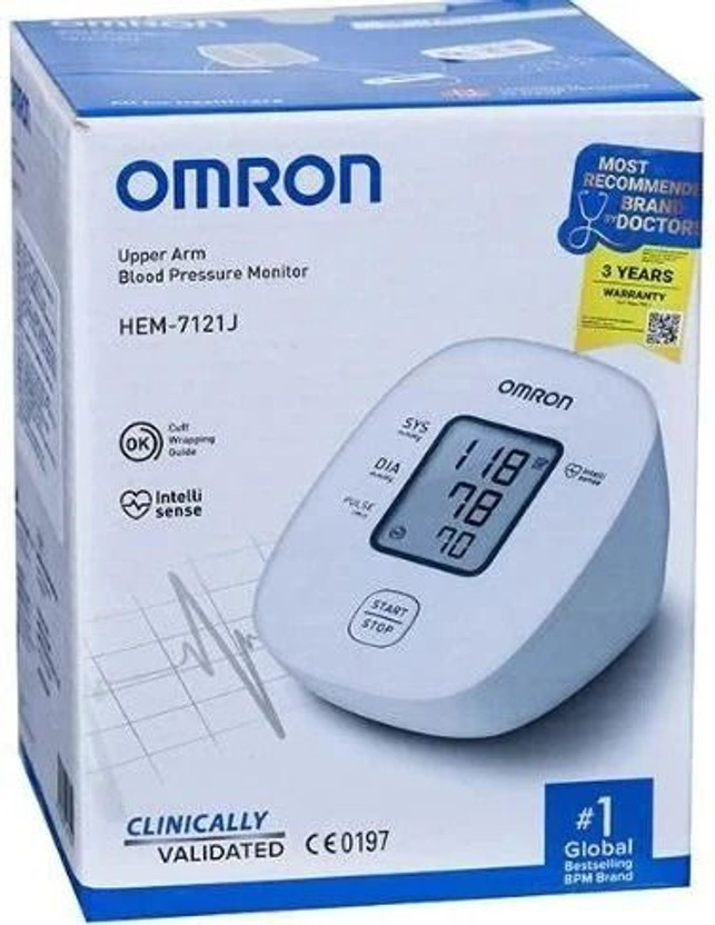 OMRON HEM-7121J-IN Bp Monitor HEM-7121J Bp Monitor(White)