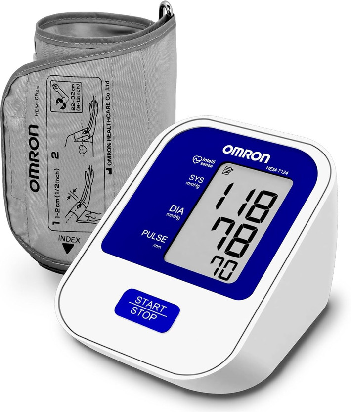OMRON HEM 7124 IN OMRON HEM 7124 Bp Monitor(White)