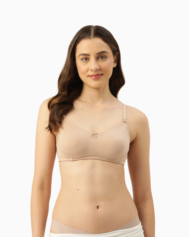 LEADING LADY Leading Lady Women's Solid Non Padded Everyday Bra Women Everyday Non Padded Bra(Beige)