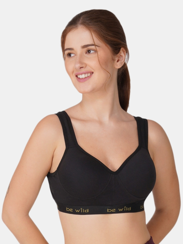 Bewild High_Impact_Sports_Bra Women Sports Heavily Padded Bra(Black)