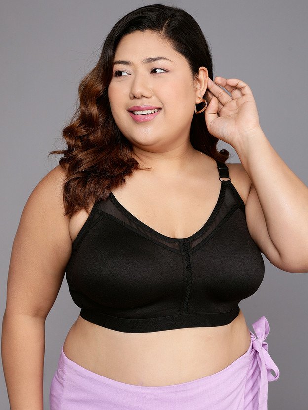 Clovia Women Full Coverage Non Padded Bra(Black)