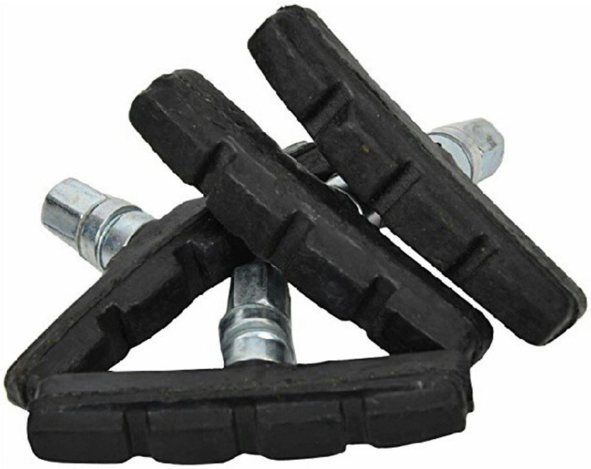 Onbicle Bicycle Brake Shoes 4pc Brake Shoes Power Brake Pads Brake Rubber Set Bicycle Brake Disk