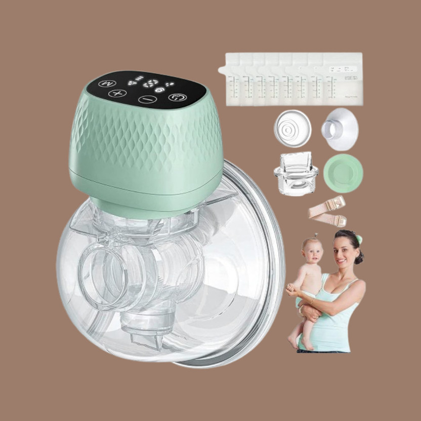 MOJNIDELI Portable Breast Milk Pumping Machine  - Electric(Green)