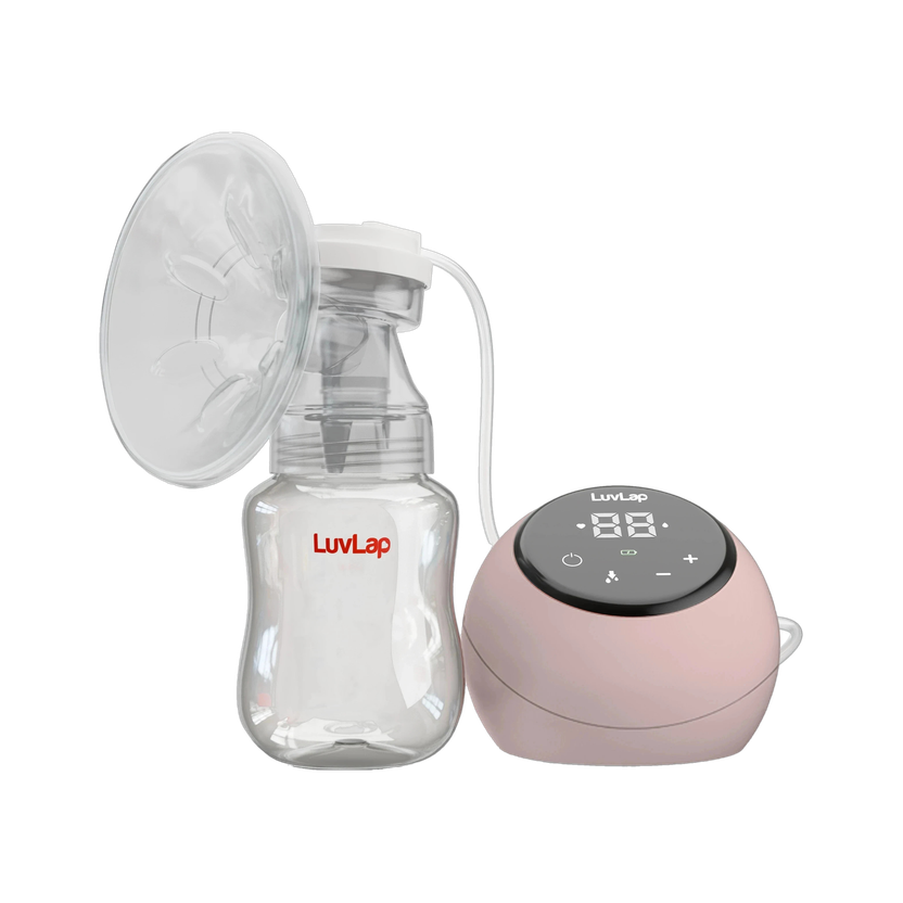 LuvLap Adore Breast Pump with 2 Phase Pumping, with Rechargeable Battery  - Electric(White)