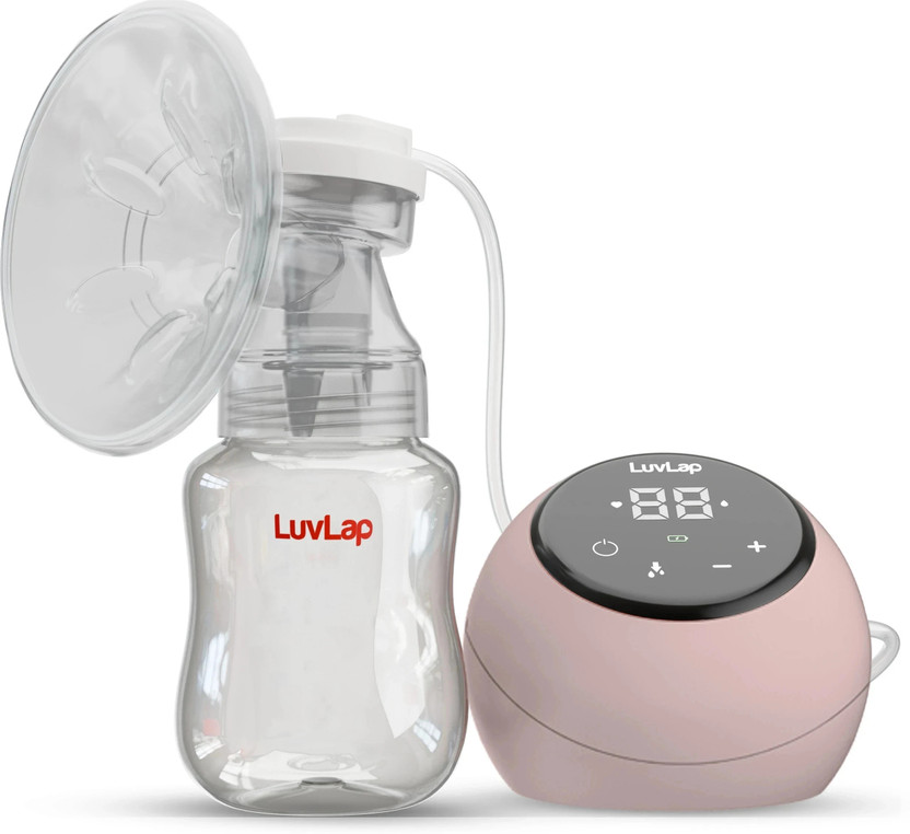 LuvLap Adore Breast Pump with 2 Phase Pumping, with Rechargeable Battery  - Electric(White)