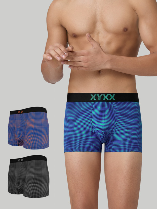 XYXX Men Solid printed, Regular Fit Cotton Brief