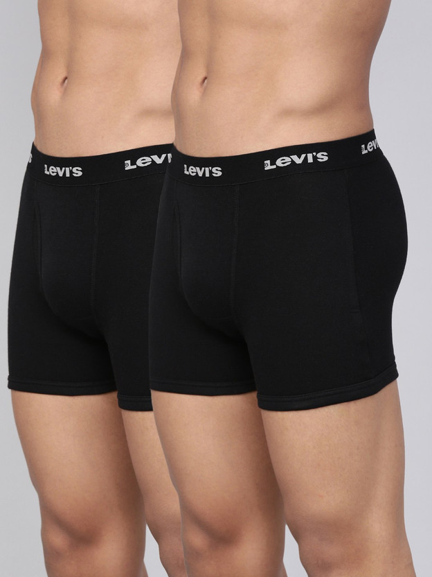 LEVI'S Men 001 100% Cotton Solid Mid-Rise Brief