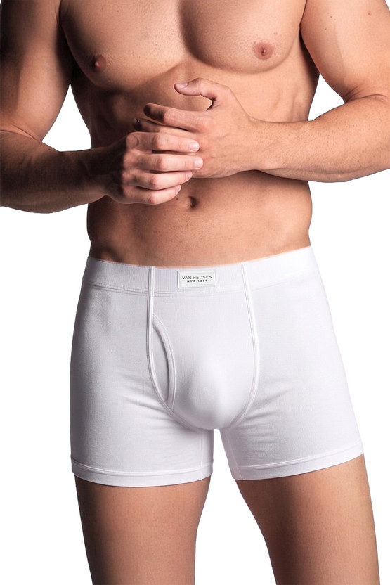 VAN HEUSEN Men Men White Solid Antibacterial Colour Fresh Boxer Briefs Brief