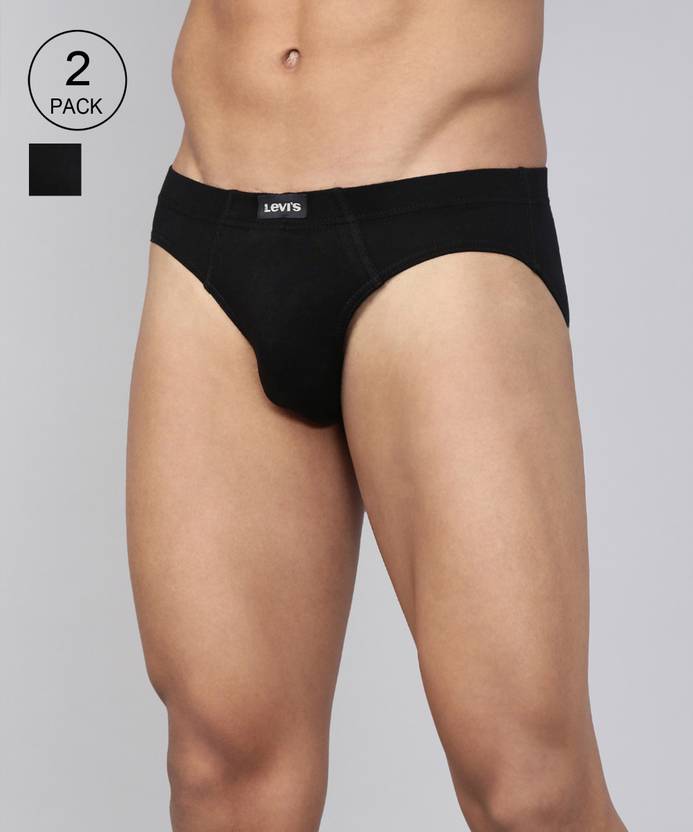 [Size L] LEVI’S Pack of 2 Contoured Double Pouch, Tag Free & Smartskin Technology Style# 011 Comfort Solid Men Brief