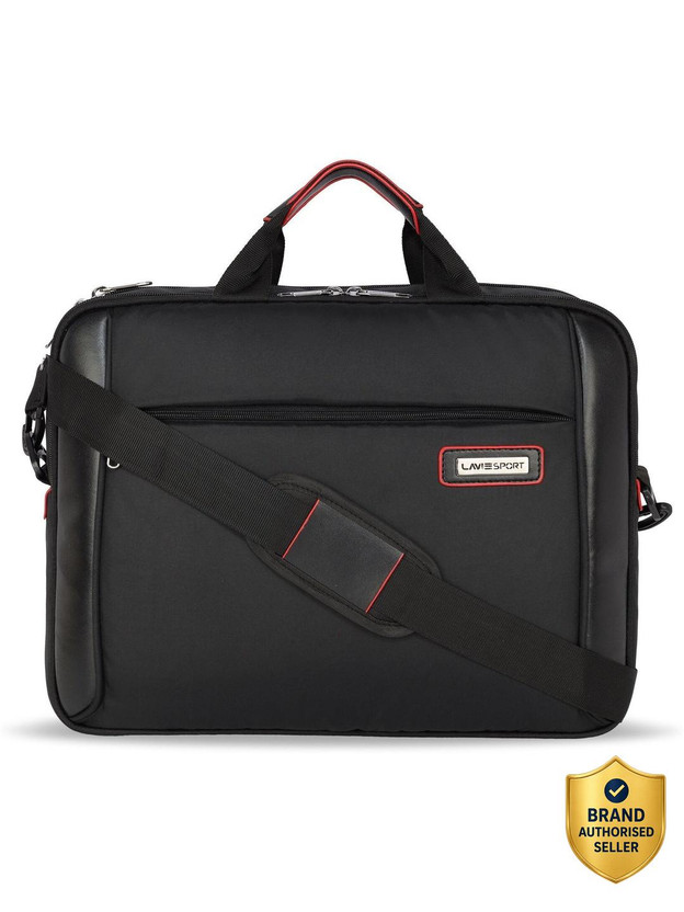 Lavie Sport Business Pro 2C Medium Briefcase - For Men & Women(Black)
