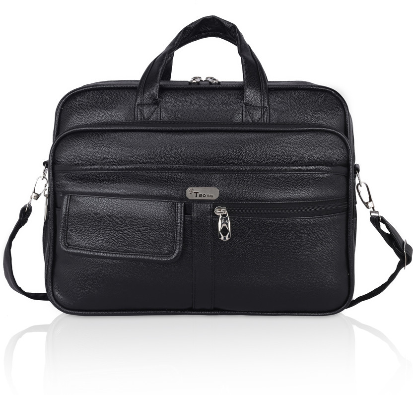Teo T-5220 Large Briefcase - For Men & Women(Black)