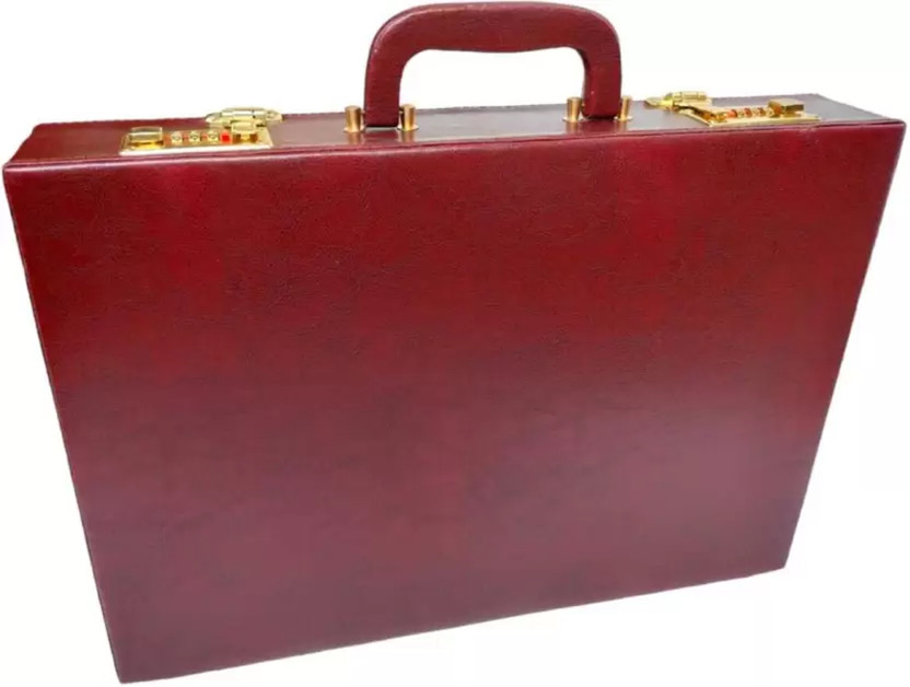 tosim Leatherette Medium Briefcase - For Men & Women(BROWN)