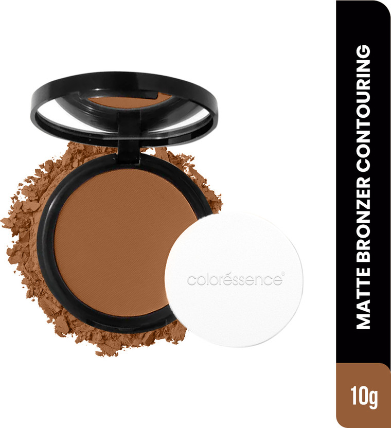 COLORESSENCE Makeup Bronzer for Face Highlighting | Natural Face Sculptor for Sun Kissed Look(Brown)