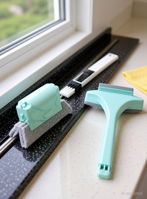 TWO PURCHASE Combo of Window Groove Frame Cleaning Brush and Dust Cleaning Brush &Mesh Screen Sponge, Nylon, Microfibre Wet and Dry Brush(Multicolor, 3 Units)