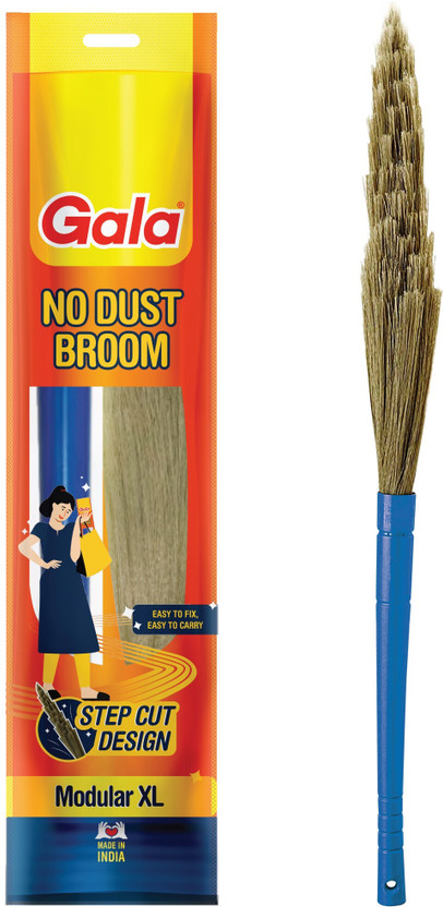 GALA No Dust XL Plastic Dry Broom(Blue)