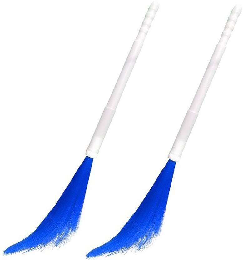 JEEBU Adjustable plastic broom, broomstick, plastic ki Phool jhadu
