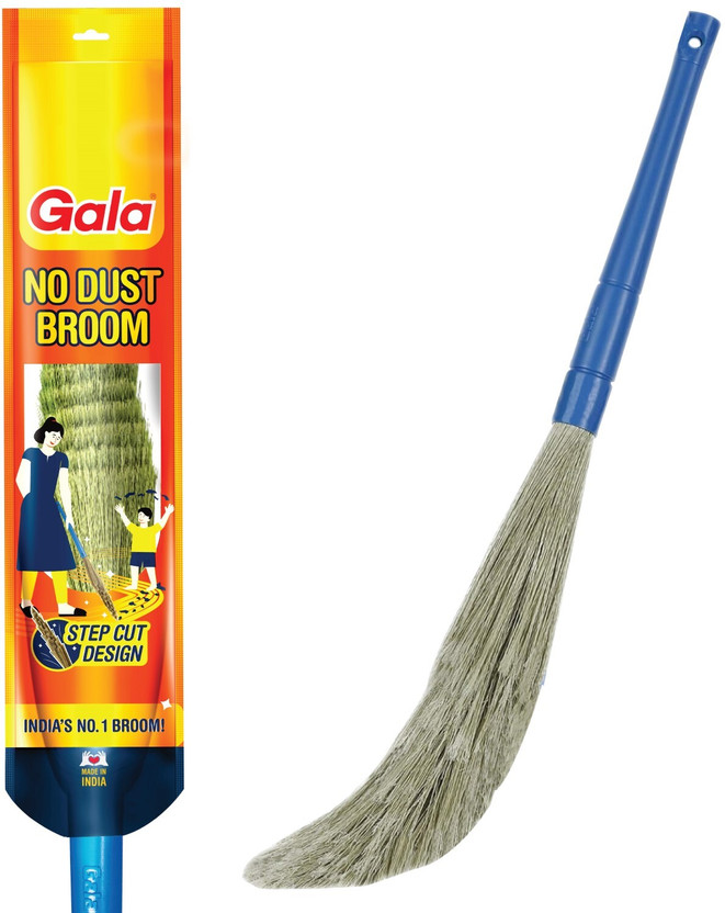 GALA No Dust Plastic Dry Broom(Blue)