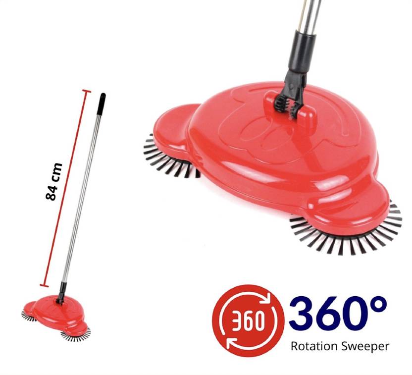 Amazing Automatic Hand Push Sweeper 360Degree BuiltIn Rotating